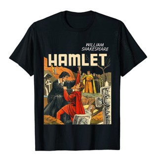 ขายดี!Vintage Shakespeare Hamlet Shirt-Hamlet Laertes Ophelia Tee T-Shirt T Shirt Print Company Boy Tees Print Cotton