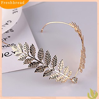 (fresh) ที่คาดผมสําหรับสตรีติดประดับไข่มุกคริสตัล