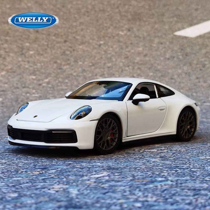 Welly 1:24 Porsche 911 Carrera 4S Coupe Alloy Sports Car Model Diecasts