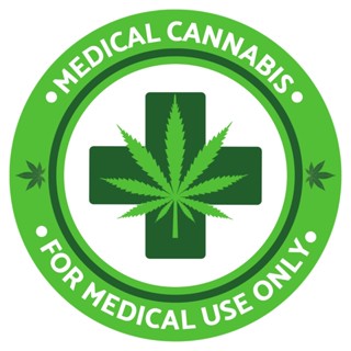 Stickers Medical Cannabis For Medical Use Only สติ๊กเกอร์ กัญชาทางการแพทย์ ใช้ทางการแพทย์เท่านั้น