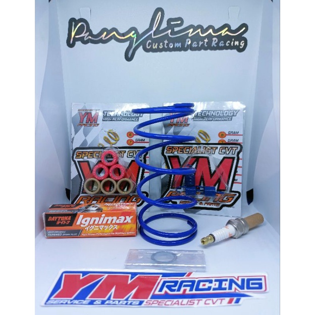 GACIRR UPGRADE CVT แพคเกจ 1000RPM MATIC YM RACING และฟรีเดิม DAYTONA SPARK PLUG