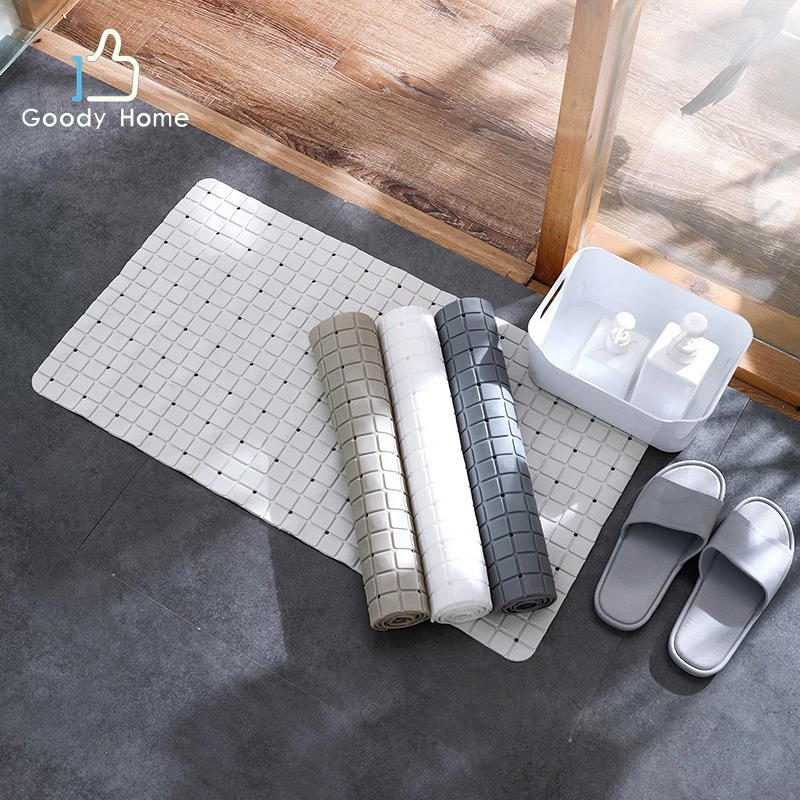 Goody Home แผ่นยางกันลื่น แผ่นยาง PVC กันลื่น ในห้องน้ำ ห้องครัว ขนาด 38*72 cm.