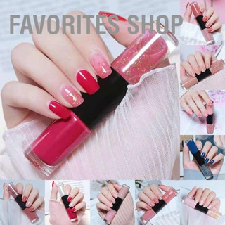 Favorites Shop ยาทาเล็บ แบบแห้งเร็ว ติดทนนาน สีสดใส สําหรับผู้เริ่มต้น