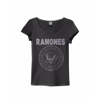 เสื้อยืดผู้ Lmytx2 เสื้อยืด ผ้าฝ้าย พิมพ์ลายโลโก้ Ramones พลัสไซซ์ สําหรับผู้ชาย S-5XL