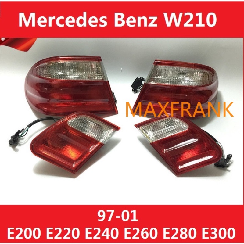สําหรับ Mercedes BENZ W210 97-01 E200 E220 E240 E260 E280 E300TAILLIGHT TAIL LIGHT TAIL LAMP BRAKE LIGHT BACK LIGHT/ไฟหน้า​ /เลนส์ไฟหน้า/ไฟหน้าสําหรับ/ไฟท้าย