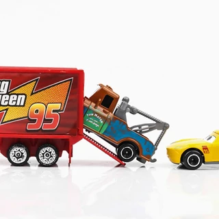 พร้อมส่ง โลหะหล่อ รถ6คัน+รถบรรทุก1คัน รถของเล่น ของเล่นเด็ก Mcqueen Car