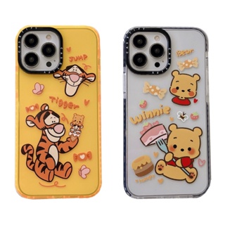 เคสโทรศัพท์มือถือแบบนิ่ม ใส ลายการ์ตูนดิสนีย์ วินนี่ เดอะ พูห์ Casetify สําหรับ iPhone 14 13 12 11 Pro Max XR