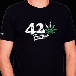 เสื้อยืด 420 T- Shirt Black  สีดำ - Fastbuds