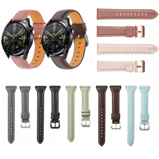 สายนาฬิกาข้อมือหนังแท้ 20 มม. 22 มม. คุณภาพสูง สําหรับ Huawei watch GT3 Pro GT2 SE GT 2 3 2e 42 มม. 43 มม. 46 มม.