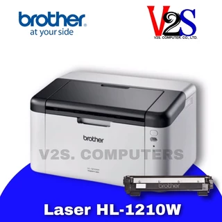 Printer Brother Laser HL-1210W Wi-Fi เครื่องปริ้นเตอร์เลเซอร์ขาวดำ หมึกแท้พร้อมใช้