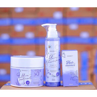 💥พร้อมส่ง | ถูก | ของแท้💯แชมพู+ทรีทเม้นท์+แฮร์เอสเซ้น DOUBLE T HAIR ESSENCE เซรั่มบำรุงผมเร่งผมยาว
