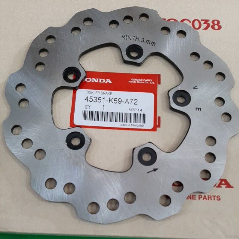 จานดิสหน้าเดิม.CLICK-150i/ Honda (5รู) K59 สินค้าเกรดเอ