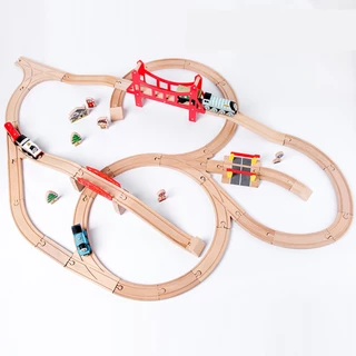ของเล่นรางรถไฟไม้ Shami Railway ของเล่นสําหรับเด็ก