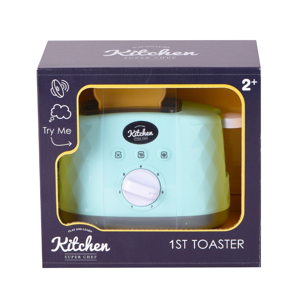 Wel-B x Infunbebe 1st Toaster (เครื่องปิ้งขนมปังของเล่นเด็ก) - ของเล่นเด็ก ของเล่นจำลอง บทบาทสมมุติ