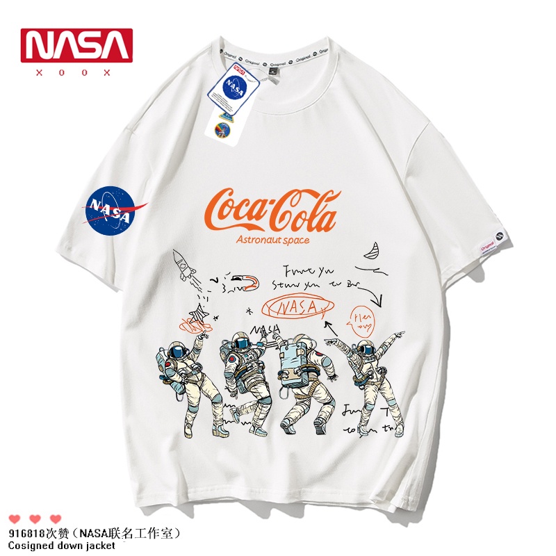 เสื้อยืดแขนสั้น พิมพ์ลายนักบินอวกาศ NASA Wang Yibo สําหรับผู้ชาย