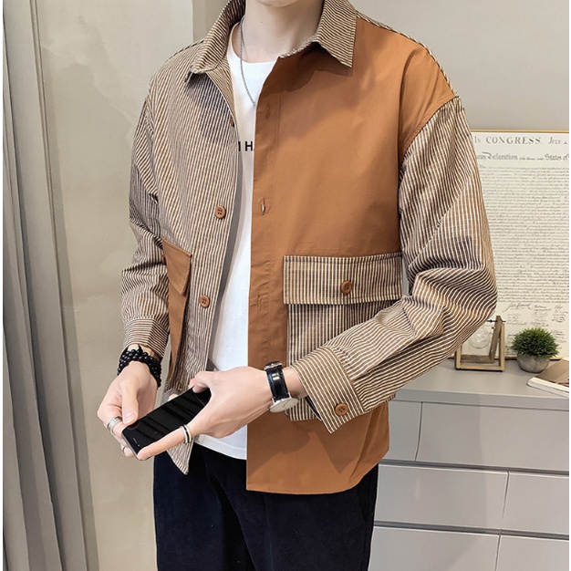 เสื้อเชิ๊ตผู้ชาย แขนยาว (พร้อมส่ง) รุ่น MCC116