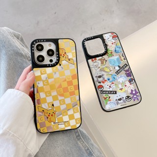 การ์ตูน Pocket Monsters ปิกาจู เคสไอโฟน 14 Pro Max iphone 13 Pro Max 12 Pro Max 11 Case ใหม่ ผิวกระจก ป้องกันการหล่น ขอบนุ่ม เคสไอโฟน