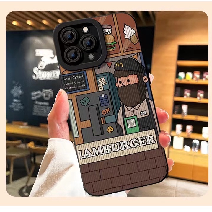 silicone soft case a bearded clerk เคส compatible for iPhone 14 pro max 13 pro max 12 pro max 11 pro max ix xr xs max case #6