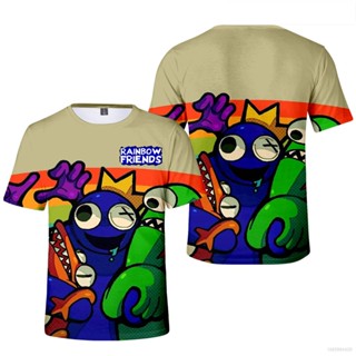 Yb1 เสื้อยืดแขนสั้นลําลอง ทรงหลวม ลาย Roblox Rainbow Friends พลัสไซซ์ แฟชั่นสําหรับผู้ชาย และผู้หญิง BY1