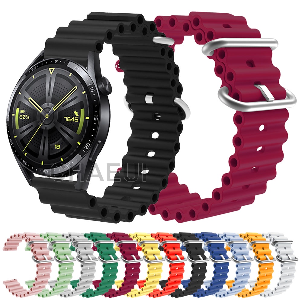 สายรัดซิลิโคนสําหรับ Huawei Watch GT6 GT5 Pro GT4 GT3 SE GT2 GT 46mm 42mm 43mm GT2e
