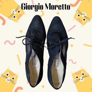 ✳️มือ2 รองเท้าแบรนด์ Giorgio Moretto made in Italy สไตล์วินเทจ✳️