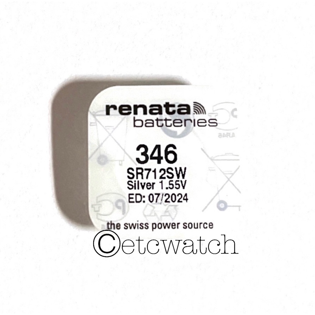 พร้อมส่ง> ถ่านกระดุม Renata SR712SW / 346 1 ก้อน