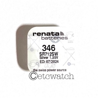 พร้อมส่ง&gt; ถ่านกระดุม Renata SR712SW / 346 1 ก้อน