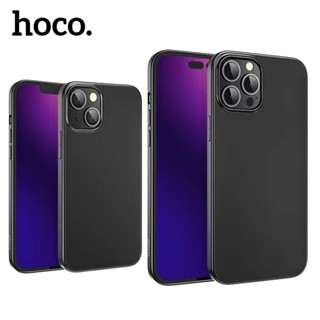 HOCO ดำซิลิโคนอ่อนนุ่มโทรศัพท์ เคสสำหรับไอโฟน 14 / 14 Plus / 14 Pro / 14 Pro Max