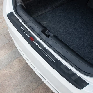สติกเกอร์หนังคาร์บอน ป้องกันรอยขีดข่วน สําหรับติดขอบประตูรถยนต์ GR Toyota Fortuner TRD 2021 2015 2019 2022