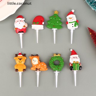 [little.coconut] ท็อปเปอร์เรซิ่น ลายการ์ตูน Merry Christmas สําหรับตกแต่งเค้ก 1 ชิ้น