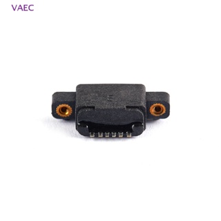 Vaec ซ็อกเก็ตเชื่อมต่อ USB 3.1 Type-C 6 Pin ตัวเมีย SMD DIP พร้อมสกรู สําหรับ PCB DIY