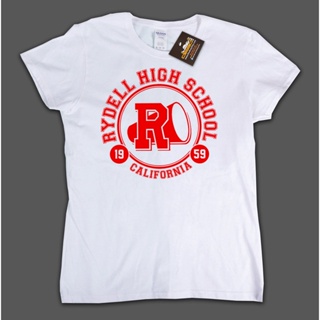 เสื้อยืดผ้าฝ้าย 100% พิมพ์ลาย Rydell High School พลัสไซซ์ ของขวัญคริสต์มาส สําหรับผู้ชาย พลัสไซซ์ XS-6X