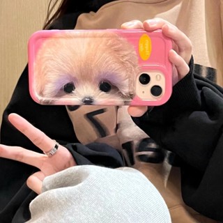 ✨ส่งเชือกเส้นเล็ก✨เคสไอโฟน 14 Pro Max 13 12 11 เคส for iPhone 14พลัส ลูกสุนัข น่ารัก พกง่ายๆ การป้องกันการตก Case