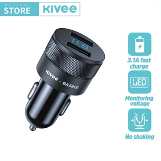 KIVEE ที่ชาร์จแบตในรถ 15W QC3.0 ที่ชาร์จในรถ USB-A ที่ชาร์จเร็ว for Android Samsung VIVO ชาร์จในรถยนต์ Fast Car Charger