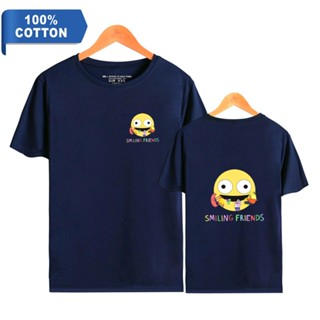 เสื้อผ้าผชWawni เสื้อยืด โอเวอร์ไซซ์ ลาย Smiling FriendsS-5XL