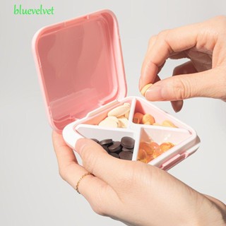 Bluevelvet กล่องตลับยา แบบ 4 ช่อง ขนาดพกพา