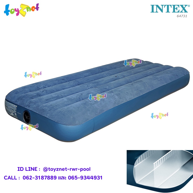 Intex ที่นอนเป่าลม ดูรา-บีม 2.5 ฟุต (จูเนียร์ ทวิน) 0.76x1.91x0.25 ม.  รุ่น 64756/64731