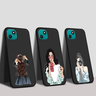 เคสโทรศัพท์มือถือ แบบนิ่ม ลายการ์ตูนหมี สีดํา สําหรับ Wiko Power U20 T10 T50 T3