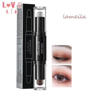 【lovelin】lameila อายแชโดว์ แท่ง คนขี้เกียจ อายแชโดว์ ปากกา กันน้ํา ไม่เวียนหัว ย้อมสี ผู้เริ่มต้น มุก แสง โลก สีนอน ไหม ปากกา