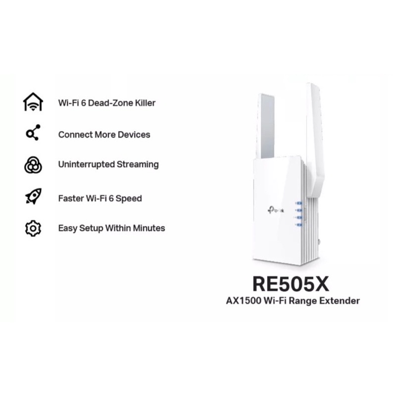 TPLink AX1500 RE505X WiFi 6 Range Extender (มือสอง)