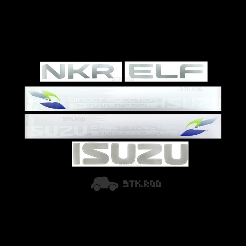 สติ๊กเกอร์ รอบคัน NPR 95 ใบไม้เขียว EURO2 DIRECT INJECTION TURBO DIESEL ISUZU ELF NPR อีซูซุ STICKER