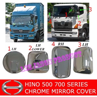 Hino 500 700 SERIES ฝาครอบกระจกโครเมี่ยม สําหรับ 1 ชิ้น