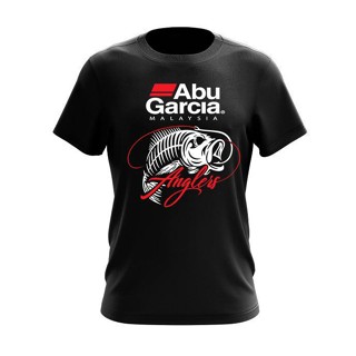 เสื้อยืดผ้าฝ้ายพิมพ์ลายแฟชั่น - เสื้อยืด Baju Pancing / fishing Abu Garcia Angler