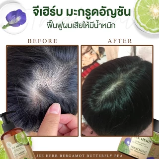 🔥พร้อมส่ง🔥แชมพูจีเฮิร์บ JEE HERB จีเฮิร์บ แชมพูสมุนไพร มะกรูดอัญชัน ช่วยลดผมร่วง เร่งผมยาวไว สุขภาพดี