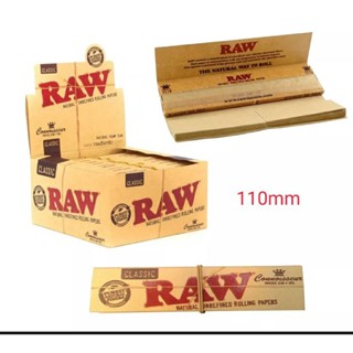 กระดาษโรล RAW Classic kingsize 110mm มีก้นกรองกระดาษในตัว กระดาษโรล