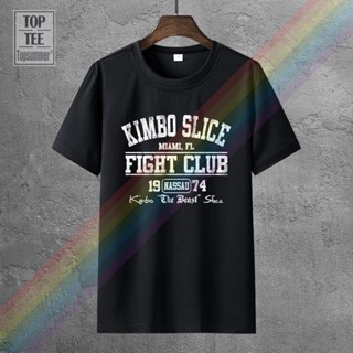 เสื้อยืดเด็กผช ฤดูร้อน 2019 Kimbo Slice Fight Club ไมอามี่ Mtaa นักมวยยิมเมอร์สีดําเสื้อยืดผู้ชายขั้นพื้นฐานของเยื่อกระด