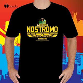 เสื้อทหาร ใหม่ Uscss Nostromo Weylan Yutani Corp โลโก้เสื้อยืดสีดําผู้ชายขนาด S ถึง 5Xl เสื้อยืดเสื้อยืด Unisex