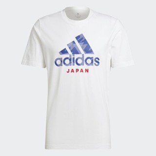 adidas FOOTBALL/SOCCER เสื้อยืดพิมพ์ลาย Japan ผู้ชาย สีขาว HG4196