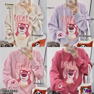 17980 เสื้อสเวตเตอร์ แขนยาว สกรีนลายตุ๊กตา Long sleeve sweater, screened with doll pattern