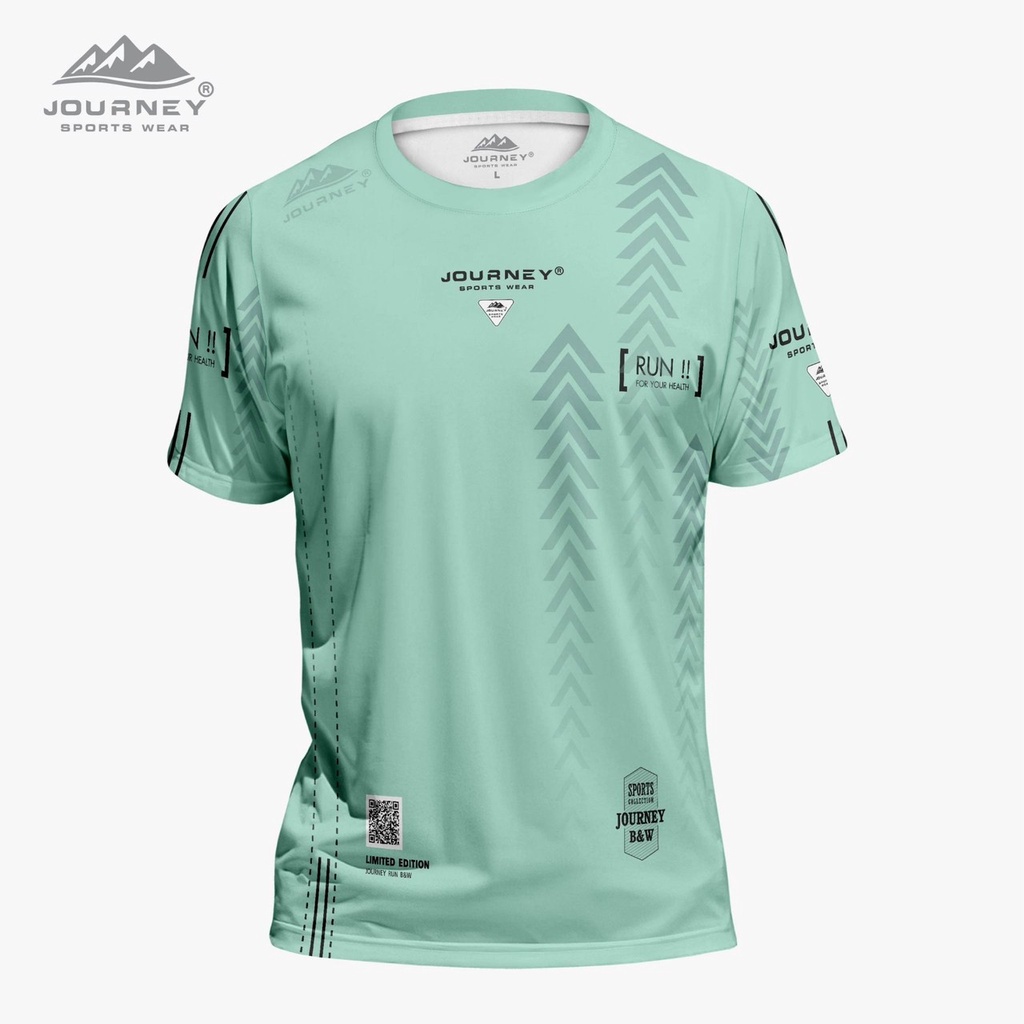 พร้อมสต็อกเสื้อกีฬาคอกลม-unisex Jersey Journey Mens Womens T-shirt Original Jersey (JBW Print): Micro Sports Fabrics Short Sleeve 2024